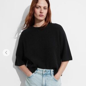 & Other Stories Alpaca-Blend Knitted Top - Black